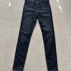 AG JEANS Farrah Skinny Ankle - women's size 25R faded black jeans - high rise